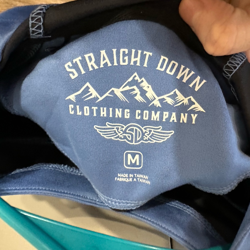 Straight Down Clothing Company Men’s hoodie blue